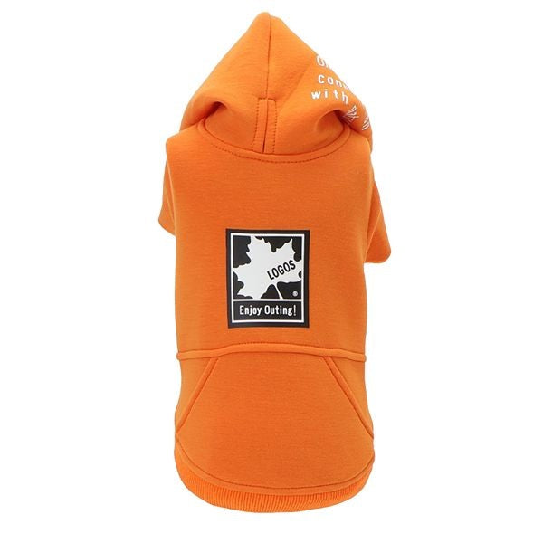 ロゴス LOGOS もちのびロゴパーカー【犬服 ドッグウエア ウエア トップス パーカー フーディ スウェット トレーナー カジュアル】