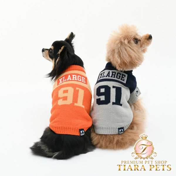 エクストララージ XLARGE ナンバリングニット【犬服 ドッグウエア ウエア トップス ニット セーター カジュアル】