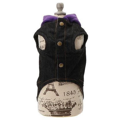 エクストララージ XLARGE デニムフーディー【犬服 ドッグウエア ウエア トップス フーディ パーカー スウェット トレーナー カジュアル】