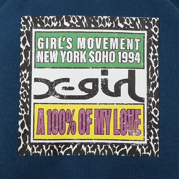 エックスガール X-girl ヒョウ柄ボックスロゴパーカー【犬服 ドッグウエア ウエア トップス フーディ パーカー カジュアル】