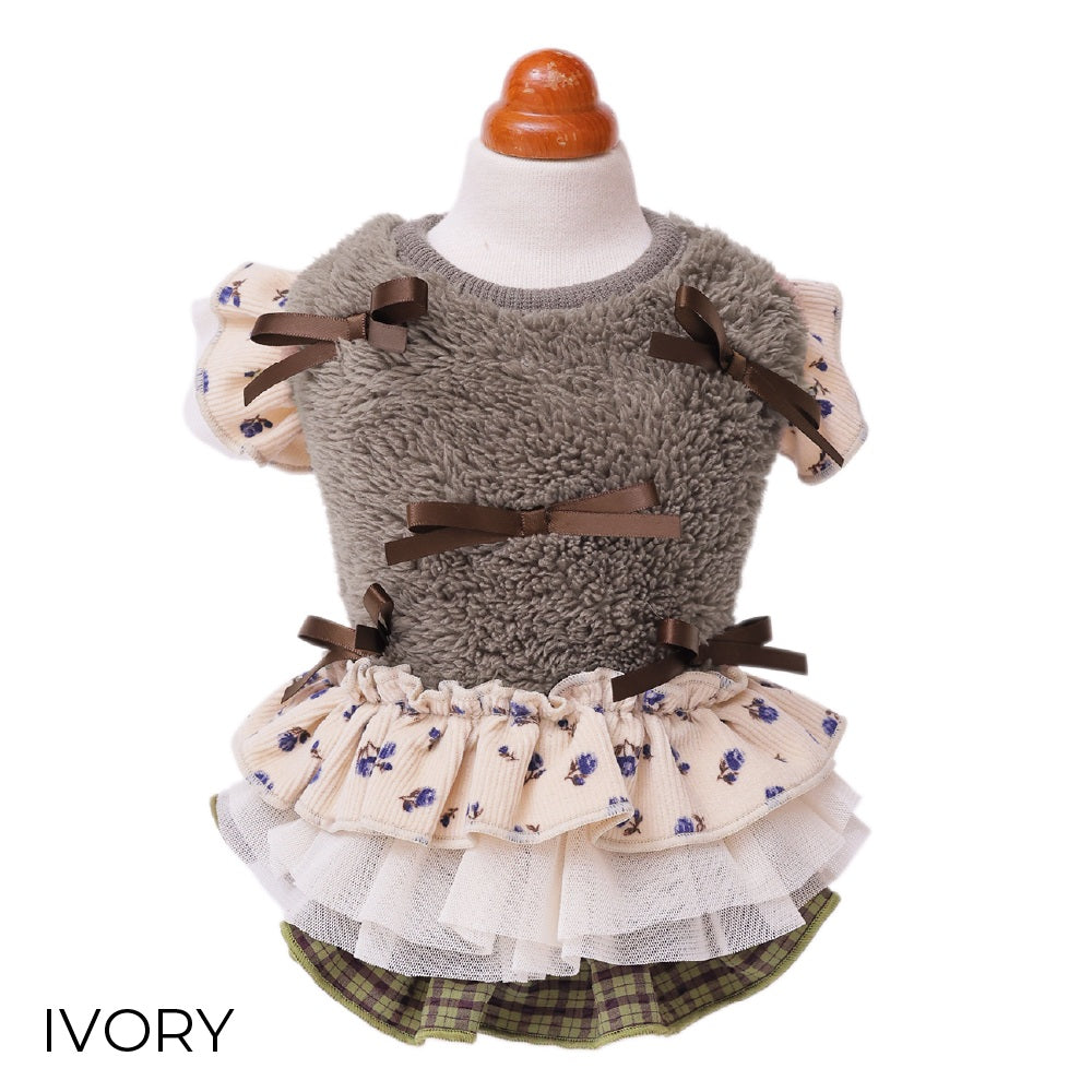 ゴッドピヴァ GODPIVA ☆ご予約☆ ガーリーブーケTERAワンピース【小型犬用 犬服 ドッグウエア ワンピース スカート ドレス セレブ】