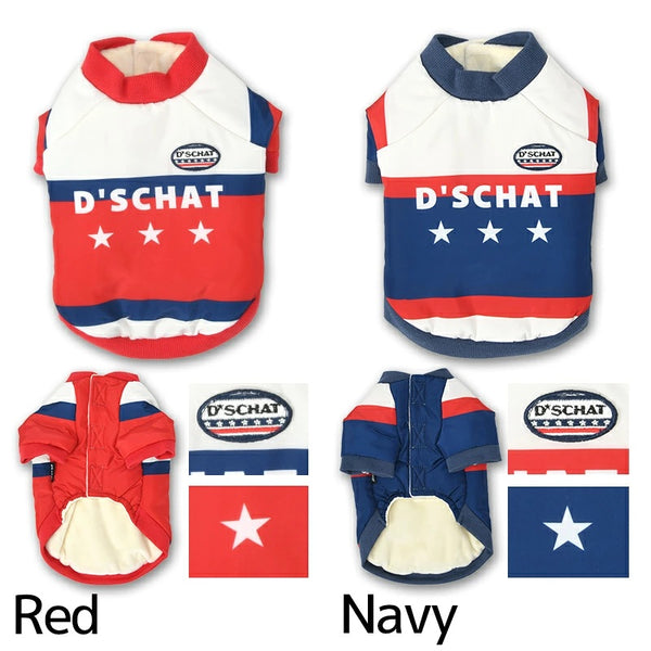ディーズチャット D's CHAT ☆予約品☆ 裏起毛ナイロンアウター【犬服 ドッグウェア アウター ジャケット コート セレブ】