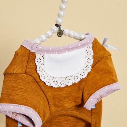 ルイスドッグ louisdog Organic Cozy TEE オーガニックコージーTEE 小型犬用 犬服 ドッグウェア Tシャツ 半袖 オーガニックコットン