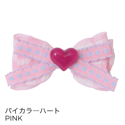 ゴッドピヴァ GODPIVA ☆ご予約☆POTATOバレッタ / ハートバレッタ / デニムチェックフリルバレッタ【小型犬 アクセサリー ヘアアクセサリー セレブ】