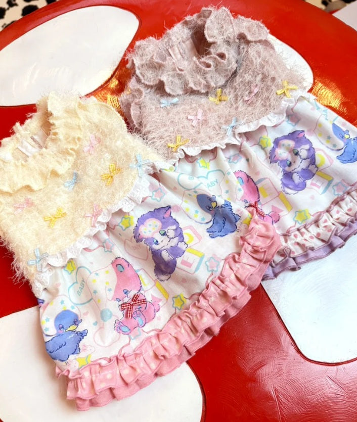 J&Kアニマルズ J&K animals ☆ご予約☆ ふわもこベア ワンピース【犬服 ドッグウエア ワンピース スカート ドレス 半袖】