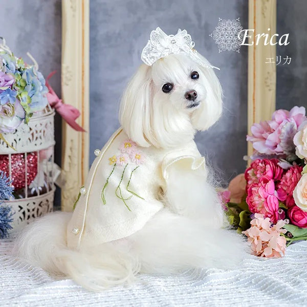 グラマーイズム Glamourism エリカ（Erica）選べる2色【小型犬 犬服 ドッグウエア トップス ニット アウター カーディガン セレブ】