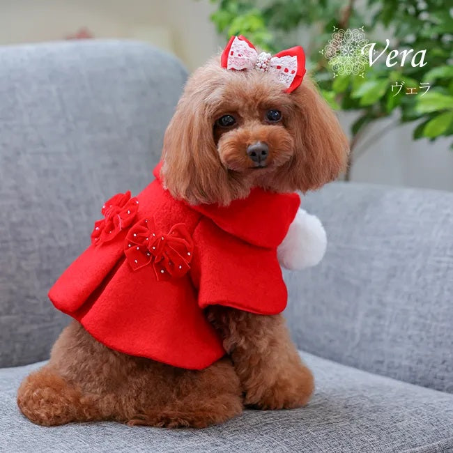グラマーイズム Glamourism ヴェラ（Vera）選べる2色【小型犬 犬服 ドッグウエア アウター コート ケープ セレブ】