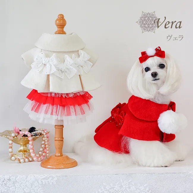 グラマーイズム Glamourism ヴェラ（Vera）選べる2色【小型犬 犬服 ドッグウエア アウター コート ケープ セレブ】