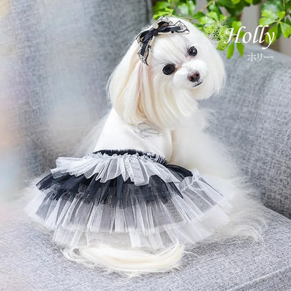 グラマーイズム Glamourism ホリー（Holly）選べる3色【小型犬 犬服 ドッグウエア インナースカート 重ね着 セレブ】