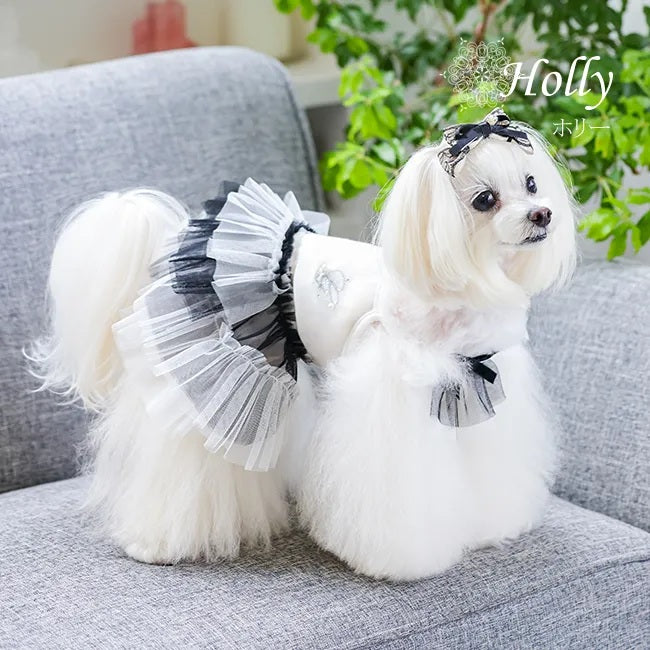 グラマーイズム Glamourism ホリー（Holly）選べる3色【小型犬 犬服 ドッグウエア インナースカート 重ね着 セレブ】