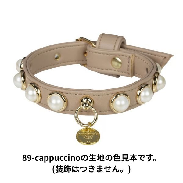 シャーロットドレス Charlotte's Dress Art. f1566NO collar Hermes(ゴールド仕様)【犬用 お散歩 カラー 首輪 セレブ】
