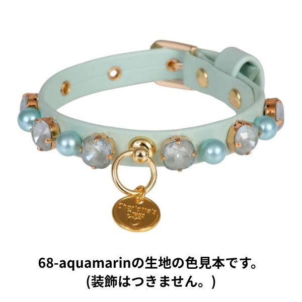シャーロットドレス Charlotte's Dress Art f1010NO collar So Chic（ゴールド仕様)【犬用 お散歩 カラー 首輪 セレブ】