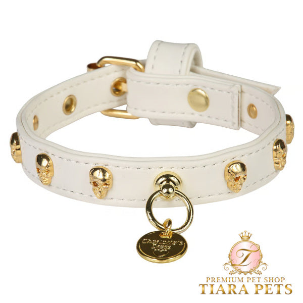 シャーロットドレス Charlotte's Dress Art. f1490N collar Skull【犬用 お散歩 カラー 首輪 セレブ】