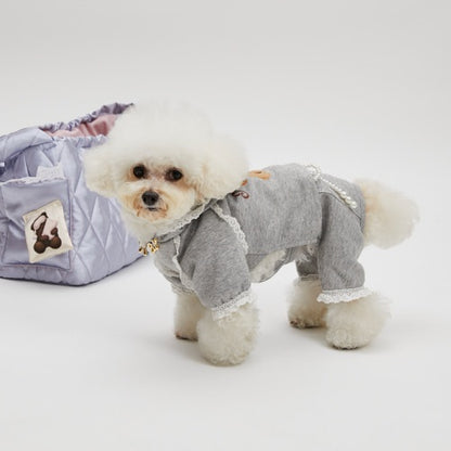 ルイスドッグ louisdog Lazy Day Pants【小型犬 犬服 ドッグウエア ロンパース つなぎ パンツ セレブ】