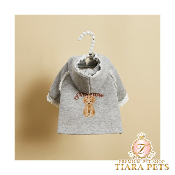 ルイスドッグ louisdog Lazy Day Hoodie【小型犬 犬服 ドッグウエア トップス フーディ パーカー セレブ】