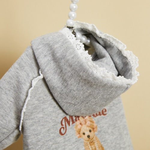 ルイスドッグ louisdog Lazy Day Hoodie【小型犬 犬服 ドッグウエア トップス フーディ パーカー セレブ】