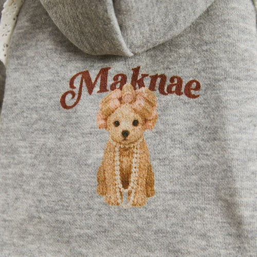 ルイスドッグ louisdog Lazy Day Hoodie【小型犬 犬服 ドッグウエア トップス フーディ パーカー セレブ】