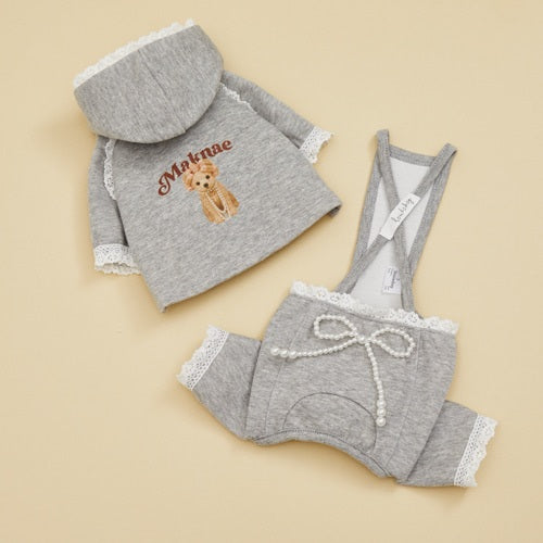 ルイスドッグ louisdog Lazy Day Hoodie【小型犬 犬服 ドッグウエア トップス フーディ パーカー セレブ】