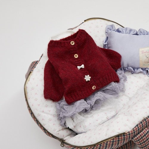 ルイスドッグ louisdog Alpaca Gem Cardigan【小型犬 犬服 ドッグウエア トップス フーディ パーカー セレブ】