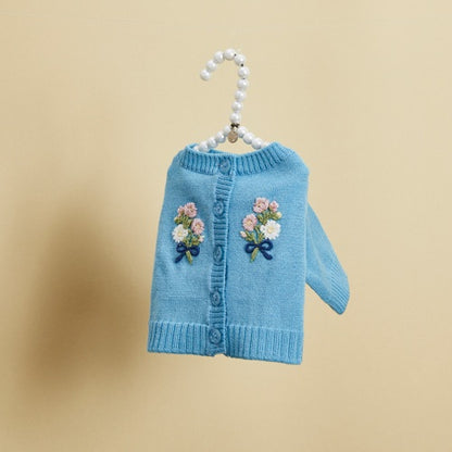 ルイスドッグ louisdog Merino Little Bouquet Cardigan【小型犬 犬服 ドッグウエア トップス フーディ パーカー セレブ】