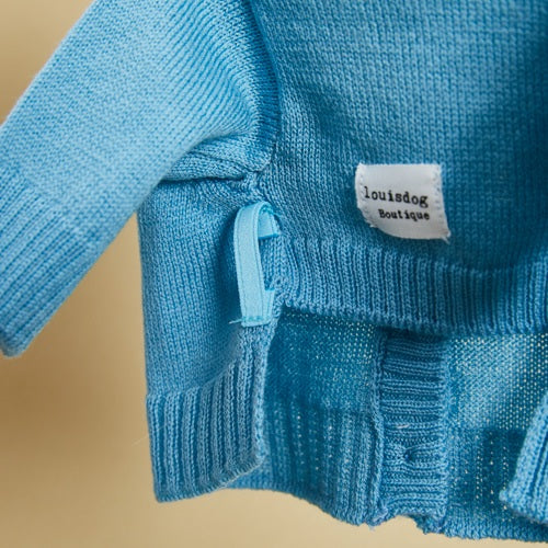 ルイスドッグ louisdog Merino Little Bouquet Cardigan【小型犬 犬服 ドッグウエア トップス フーディ パーカー セレブ】