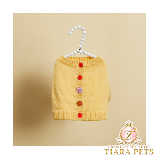 ルイスドッグ louisdog Cashmere Gem Cardigan【小型犬 犬服 ドッグウエア トップス フーディ パーカー セレブ】