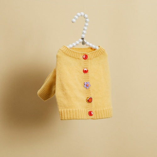 ルイスドッグ louisdog Cashmere Gem Cardigan【小型犬 犬服 ドッグウエア トップス フーディ パーカー セレブ】