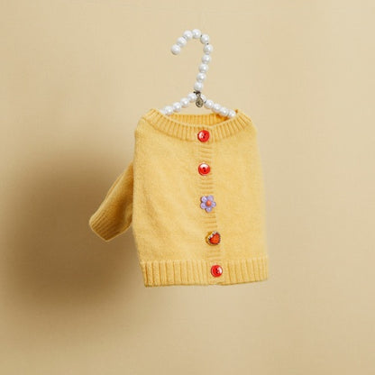 ルイスドッグ louisdog Cashmere Gem Cardigan【小型犬 犬服 ドッグウエア トップス フーディ パーカー セレブ】