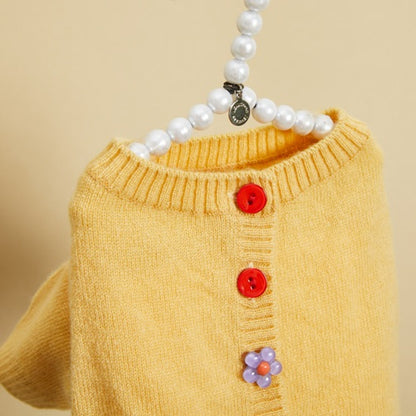 ルイスドッグ louisdog Cashmere Gem Cardigan【小型犬 犬服 ドッグウエア トップス フーディ パーカー セレブ】