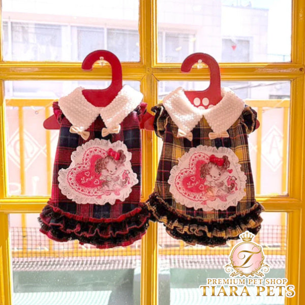 J&Kアニマルズ J&K animals ☆ご予約☆ ラブリータータンチェック ワンピース【犬服 ドッグウエア ワンピース ドレス スカート】