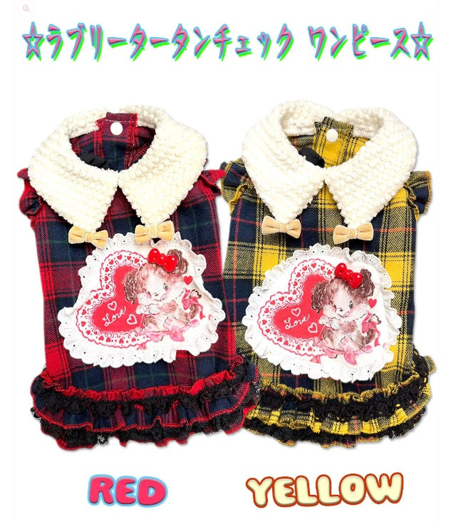 J&Kアニマルズ J&K animals ☆ご予約☆ ラブリータータンチェック ワンピース【犬服 ドッグウエア ワンピース ドレス スカート】