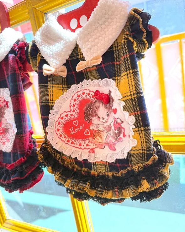 J&Kアニマルズ J&K animals ☆ご予約☆ ラブリータータンチェック ワンピース【犬服 ドッグウエア ワンピース ドレス スカート】