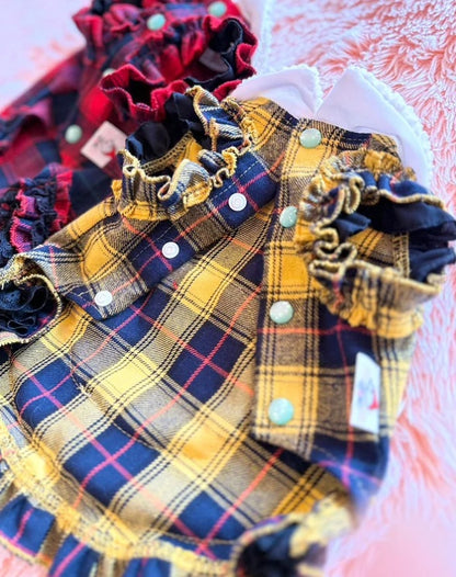 J&Kアニマルズ J&K animals ☆ご予約☆ ラブリータータンチェック ワンピース【犬服 ドッグウエア ワンピース ドレス スカート】