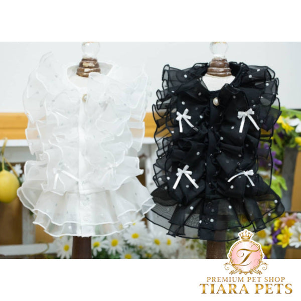 ブルブブ BUL BU-BU フレアフリルキャミ【小型犬 犬服 ドッグウエア トップス キャミソール ノースリーブ セレブ】