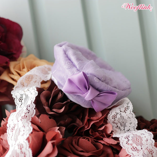 ウーフリンク WOOFLINK SORBET CONFETTI BERET【犬服 犬用 帽子 ヘアアクセサリー ベレー帽 セレブ】