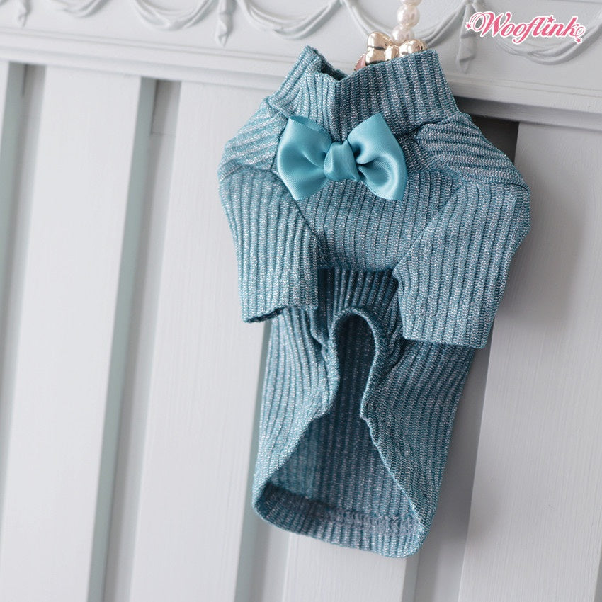 ウーフリンク WOOFLINK HOLIDAY SHIMMER BASIC TURTLENECK【犬服 ドッグウエア トップス セレブ】