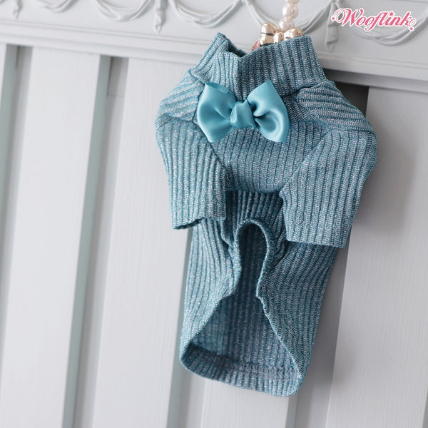 ウーフリンク WOOFLINK HOLIDAY SHIMMER BASIC TURTLENECK【犬服 ドッグウエア トップス セレブ】