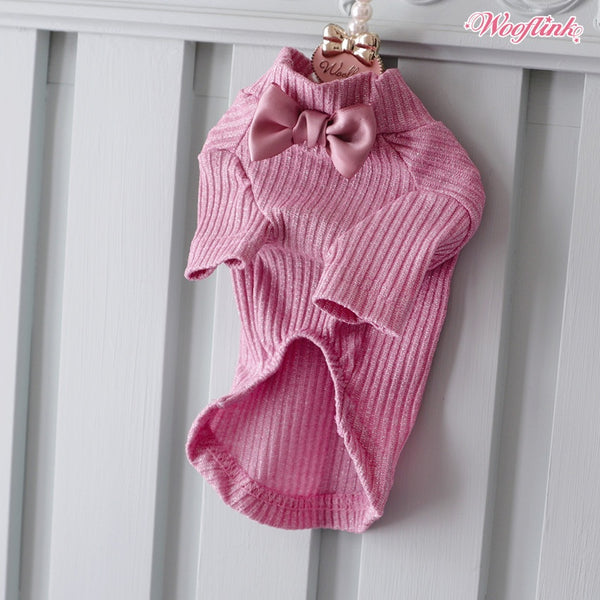 ウーフリンク WOOFLINK HOLIDAY SHIMMER BASIC TURTLENECK【犬服 ドッグウエア トップス セレブ】