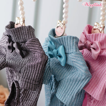 ウーフリンク WOOFLINK HOLIDAY SHIMMER BASIC TURTLENECK【犬服 ドッグウエア トップス セレブ】