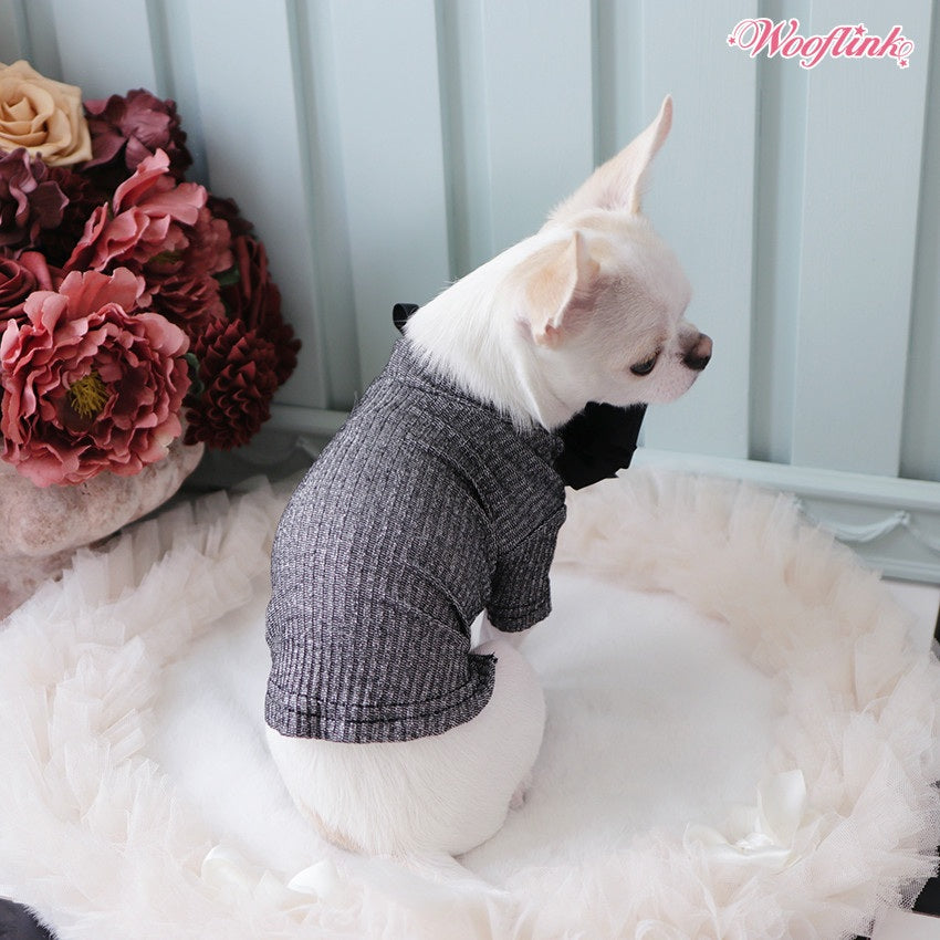 ウーフリンク WOOFLINK HOLIDAY SHIMMER BASIC TURTLENECK【犬服 ドッグウエア トップス セレブ】