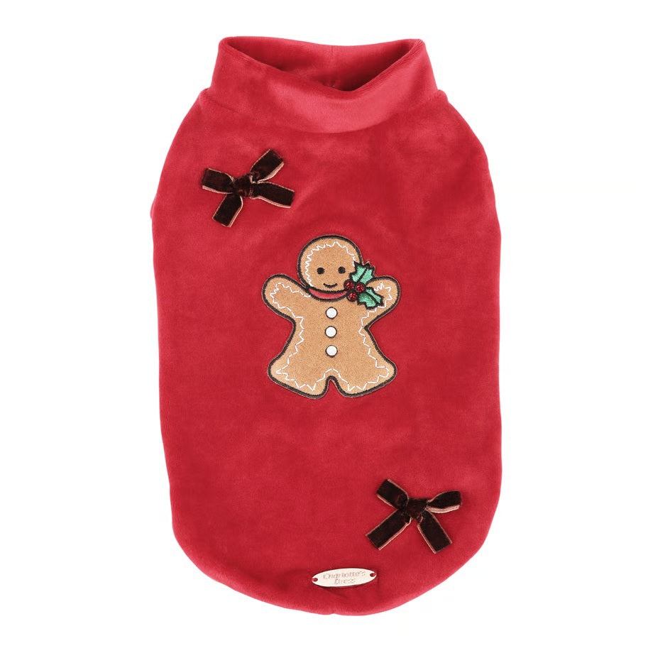 シャーロットドレス Charlotte's Dress Art. 3198 sweatshirt Ginger Bread Man【犬服 ドッグウエア トップス スウェット トレーナー セレブ】