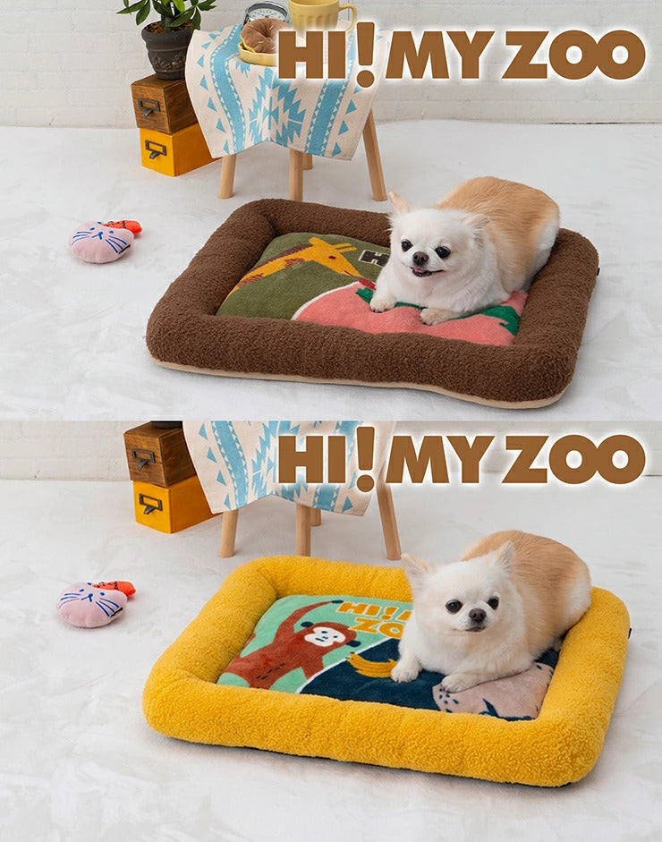 tassu タッス HI! MY ZOO あご乗せベッド M 60×50×8cm 犬 猫 ペットベッド 冬用 ふわふわ 滑り止め付き