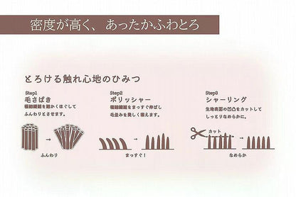 tassu タッス ミルクファー スクエアベッド M 50×40×15cm 犬 猫 ペットベッド 冬用 ふわふわ 滑り止め付き