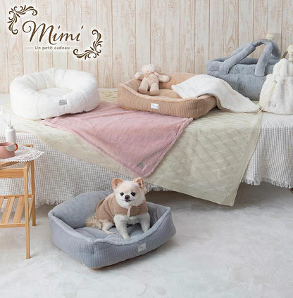 tassu タッス mimi シェル型ベッド 50×50×21cm 犬 猫 ペットベッド ふわふわ あったか 冬用 滑り止め付き