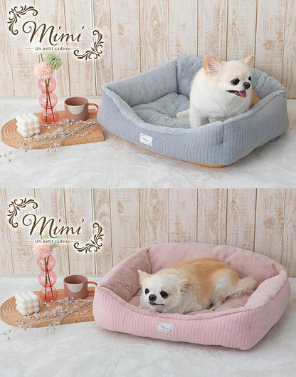 tassu タッス mimi ソファーベッド M 50×40×20cm 犬 猫 ペットベッド ふわふわ あったか 冬用 滑り止め付き