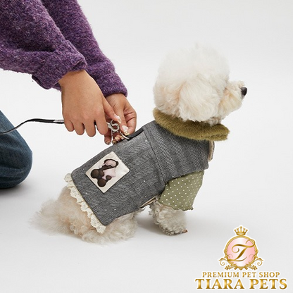 ルイスドッグ louisdog Stardust Walking Jacket【小型犬 犬服 アウター ジャケット 防寒 セレブ】