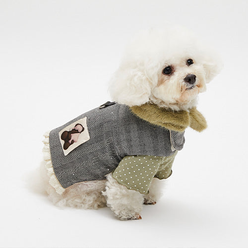 ルイスドッグ louisdog Stardust Walking Jacket【小型犬 犬服 アウター ジャケット 防寒 セレブ】