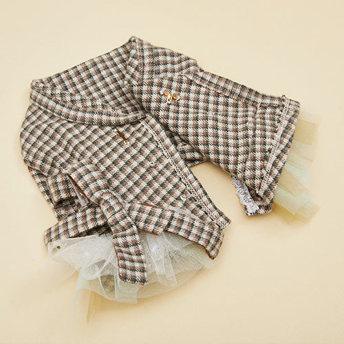 ルイスドッグ louisdog Hazel Robe ヘーゼルローブ【小型犬 犬服 ドッグウェア ローブ チュチュ チェック柄 セレブ】