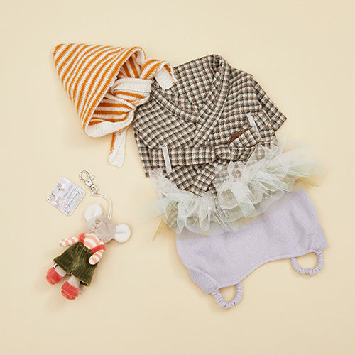 ルイスドッグ louisdog Hazel Robe ヘーゼルローブ【小型犬 犬服 ドッグウェア ローブ チュチュ チェック柄 セレブ】