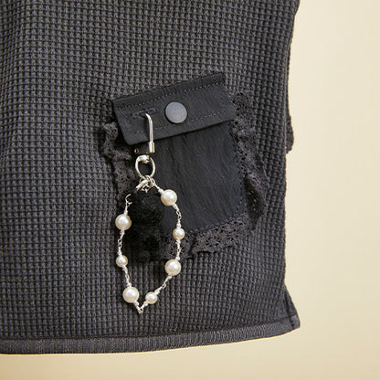 ルイスドッグ louisdog Waffle Pocket Tee ワッフルポケットTシャツ【小型犬 犬服 ドッグウェア 長袖 カットソー セレブ】